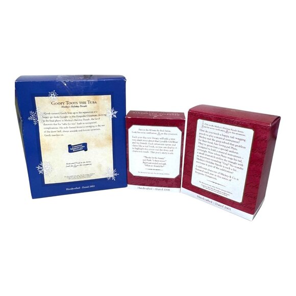 Disney Hallmark Keepsake Ornament Lot Goofy Toots The Tuba Pluto Winnie The Pooh - Picture 8 of 8